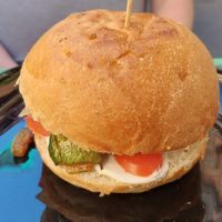 Burger at Vegan Art in Naples