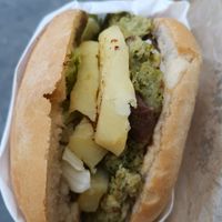 7 euros so full of flavour & huge! at Vegan Art in Naples