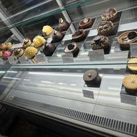 Pastry case  at Vegan Art in Naples