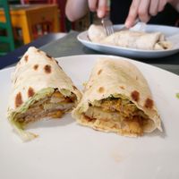 Seitan burrito  at Vegan Art in Naples
