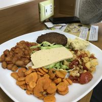 Piatto with seitan  at Vegan Art in Naples