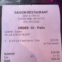 Reasonable price and nice portion size  at Saigon Restaurant & Bar | Vietnamese in Cleveland