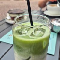 Iced Strawberry Matcha at Café Mint in Fulda
