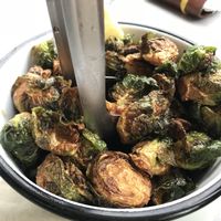 Crispy Brussels sprouts without Asiago  at Bareburger in Ridgefield