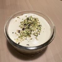 Pistachio tiramisuu  at Kind Kitchen in Barcelona