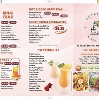 Ask owner for oat or almond milk to make the milk teas vegan!  at Lovey Poke & Tea House in Newtown