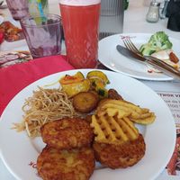 Vermicelles/nouilles asiatiques, bananes plantains, légumes, rostis de patate at Best Wok - Restaurant à volonté in Pontault-combault