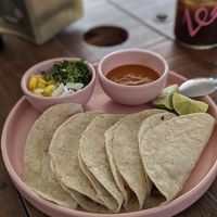 Pastor Tacos at Verde Vegan in Acapulco