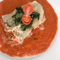 lasagna súper rica!!!  at Verde Vegan in Acapulco