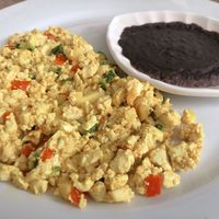 tofu revuelto no oil exquisito  at Verde Vegan in Acapulco