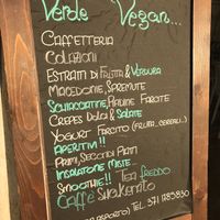Menu at Verde Vegan in Acapulco
