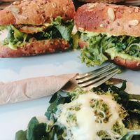 baguette condesa  at Verde Vegan in Acapulco