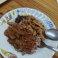 Buffet plate number 2 at Oasis Vegetaurant in Chiang Rai