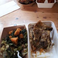 Salade kal et patate douce / lasagnes at Vegan Garden London - Food Stand in South East London