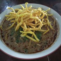 Khao soi  at Tamachat in Chiang Rai