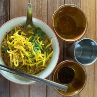 Vegan Khao Soi  at Tamachat in Chiang Rai