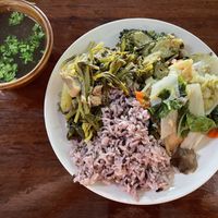 From the buffet with rice, 60 baht  at Tamachat in Chiang Rai