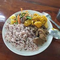 Rice with 3 Dishes - 60 Baht at Tamachat in Chiang Rai
