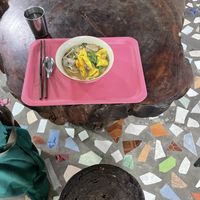 Tom yum soup  at Tamachat in Chiang Rai