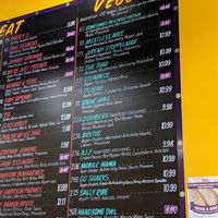 Veggie menu at Ike's in Monterey