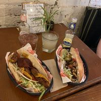 Chicken club sub and Philly cheesesteak sub   at The Waiting Room in South East London