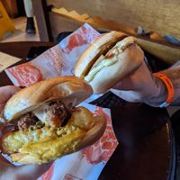 Chick'n Lick'n and Breakfast bagels at The Waiting Room in South East London