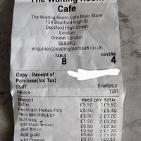  at The Waiting Room in South East London