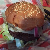 vegan burger!  at The Waiting Room in South East London