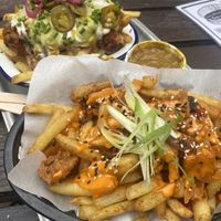 Spice bag fries  at The Waiting Room in South East London