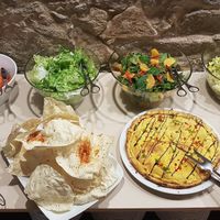 Salads and Entrees. 
All vegan at Hibiscus in Braga