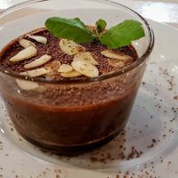 aquafaba chocolate mousse at Hibiscus in Braga