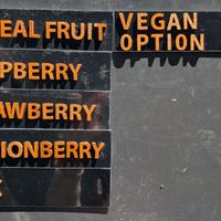vegan options at Beaux Berry in Portland