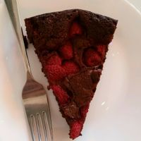 chocolate brownie  at Baszta in Wroclaw