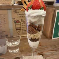 Christmas parfait   at Rect Sand Cafe in Tokyo