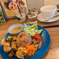 Daily plate at Rect Sand Cafe in Tokyo