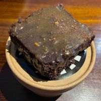 Salted caramel chocolate brownie at The Athenian - Stockport  in Stockport