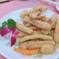 Deep fried mock squid  at Bodhisattva - Mong Kok in Kowloon