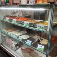 The food stall at Tin Yu Vegetarian in Kowloon