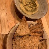 Avo-hummus and pita chips  at Nutbutter - Dundrum in Dundrum