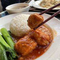 Tomato bean curd roll. Mediocre, but still quite yummy. at Tishifang 滴水坊 - Kowloon Bay in Kowloon