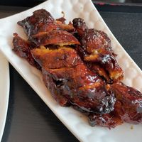 Vegan Cha-siu (Char-grilled BBQ pork) - HEAVENLY! #Veganuary at Tishifang 滴水坊 - Kowloon Bay in Kowloon