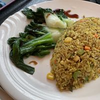Turmeric fried rice #Veganuary at Tishifang 滴水坊 - Kowloon Bay in Kowloon