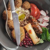 Buddha bowl. at Falafel Abu Dany in Larnaca