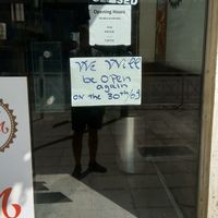 Closed. at Falafel Abu Dany in Larnaca