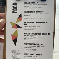 Food menu from 07/26. Smash burger and cauliflower wings were really good    at Bierhaus in Galway
