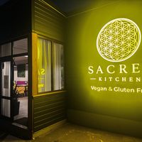 Outside   at Sacred Kitchen in Almaty
