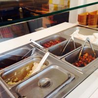 Proteins.... Caramelized tofu for veg*ns!! at TaKorean - 4th St in Washington