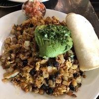 Vegan Tex Mex hash  at Blu Jam Cafe in Los Angeles