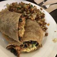 Vegan wrap  at Blu Jam Cafe in Los Angeles