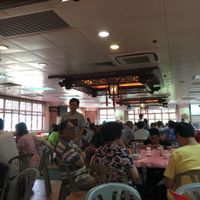 Inside the restaurant  at Fung Ying Seen Koon Vegetarian Kitchen in New Territories